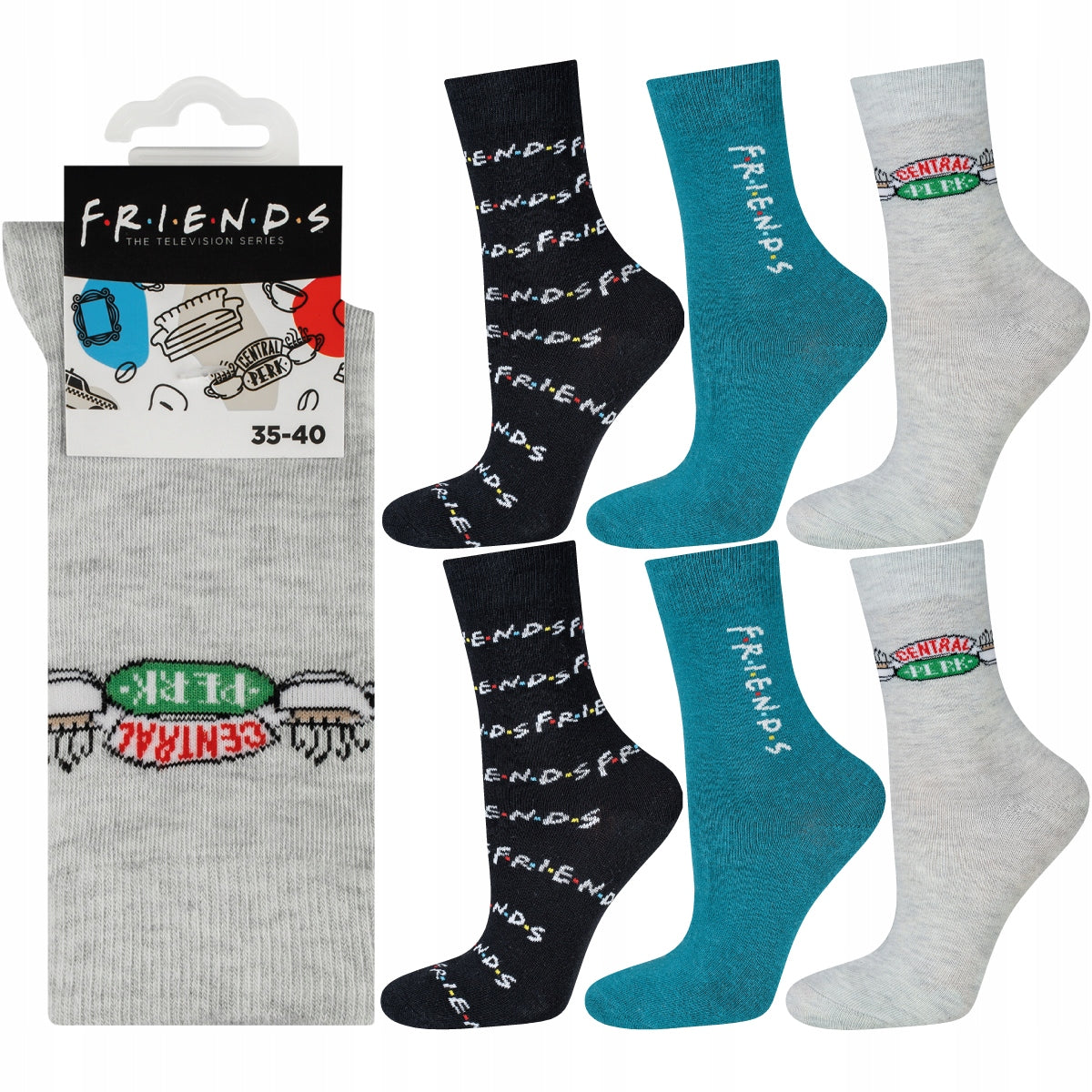 Socken für Damen Soxo, verschiedene Farben, 3 Stk.