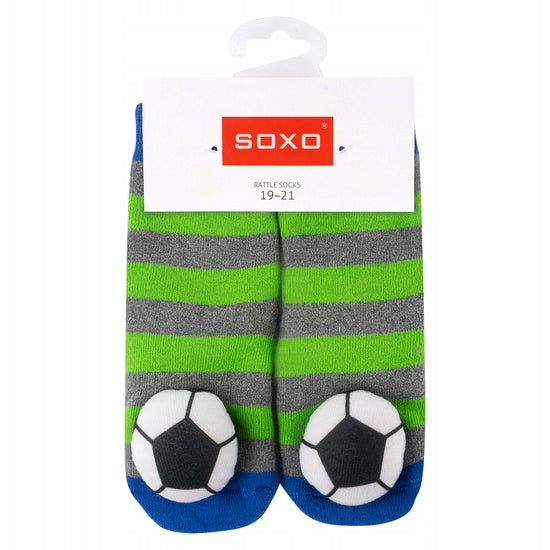 Sockenset für Babys Soxo, verschiedene Farben, 3-tlg.