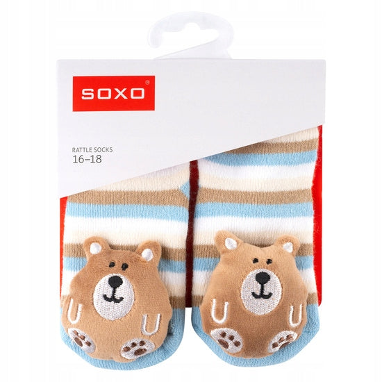 Sockenset für Babys Soxo, verschiedene Farben, 3-tlg.