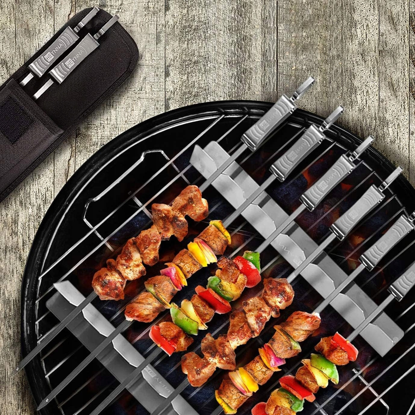 Skewers Spades Champagne Sticks for Grill Skewers 45cm 6 Pcs Premium Manufacturer no brand