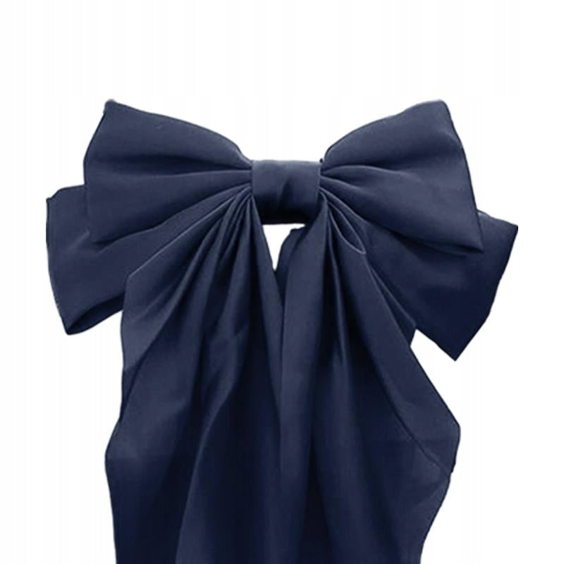 Ski Helmet Decor Bowknot Stylish Lightweight Helmet Dark Blue Packaging status original