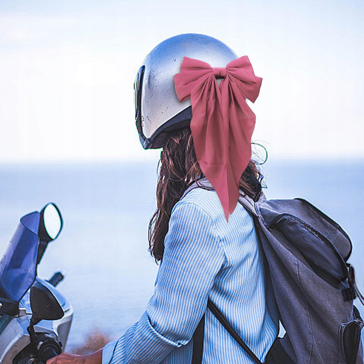 Ski Helmet Decor Bowknot Stylish Lightweight Helmet Embellishments for Pink
