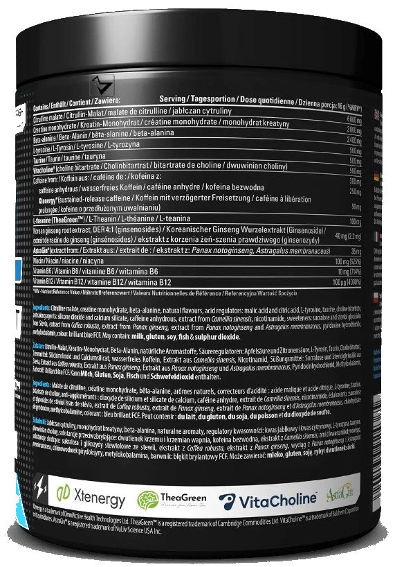 Skill Nutrition Pre-Workout Blue Raspberry , 400g Packaging status original