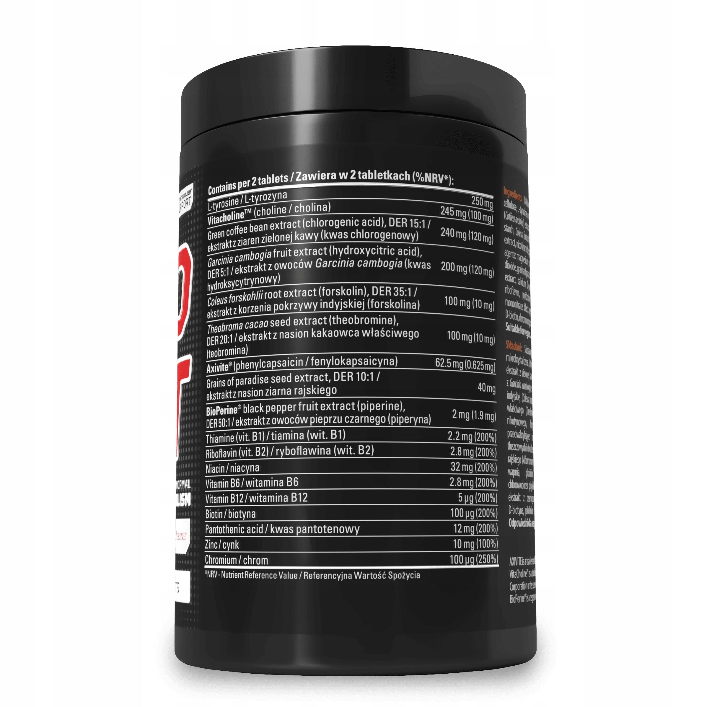 Skill Pro Cut Fat Metabolism Support BURNER REDUCER POWERFUL BURNER 60tab Expiration date not specified