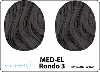 Skin for processor MED-EL Rondo 3 - black hair