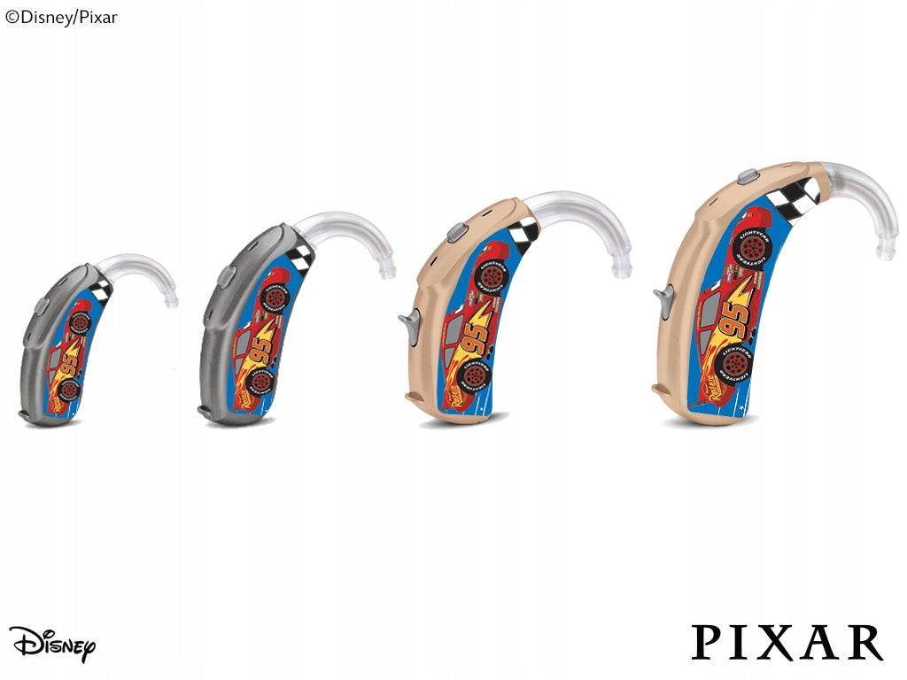 Skins / stickers for hearing aids - Pixar Cars - Lightning McQueen