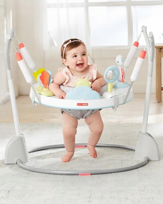 Kinderwagen Play & Fold Silver Lining Cloud Jumper, 88x85x73 cm, grau