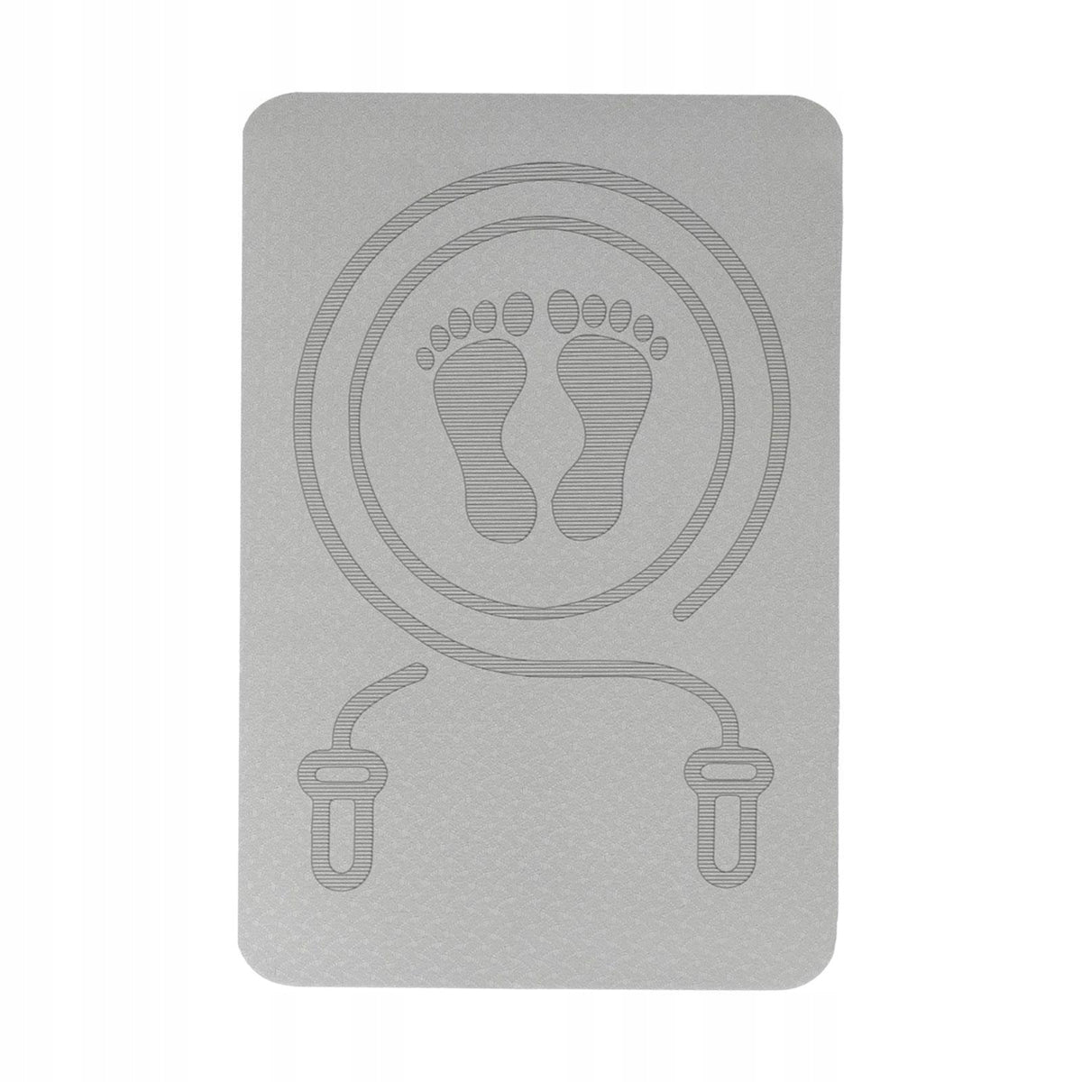 Skipping Rope Mat, Rope Jumping Mat, Shockproof, Non Slip, Fitness Gray Color gray