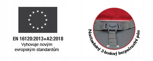 Skládací dětský podsedák na židli Nikidom Flat Pack, šedý Manufacturer code NKD3380