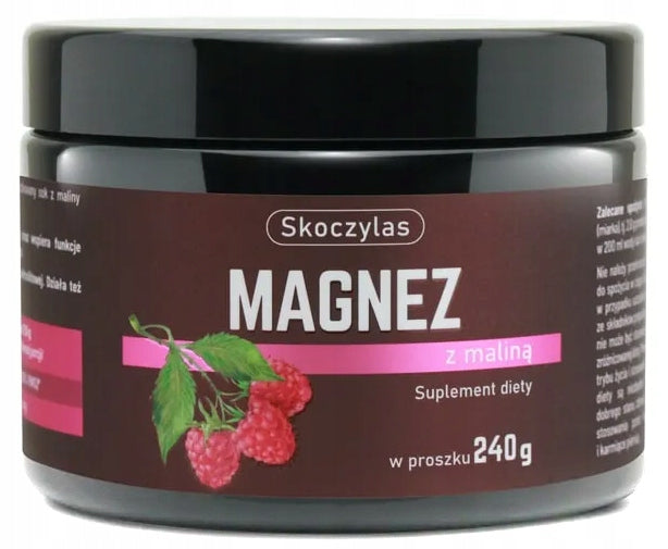 Skoczylas MAGNESIUM WITH RASPBERRY powder NERVOUS SYSTEM MUSCLES HEALTHY BONES