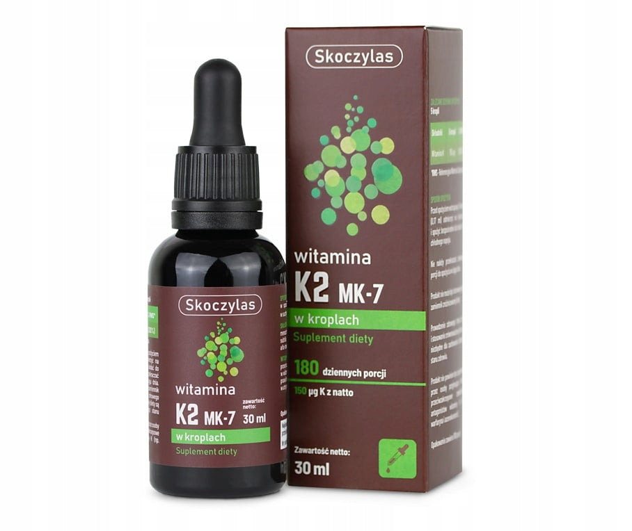 Skoczylas VITAMIN K2 MK-7 in Drops 30ml | HEALTHY BONES | 200% RWS