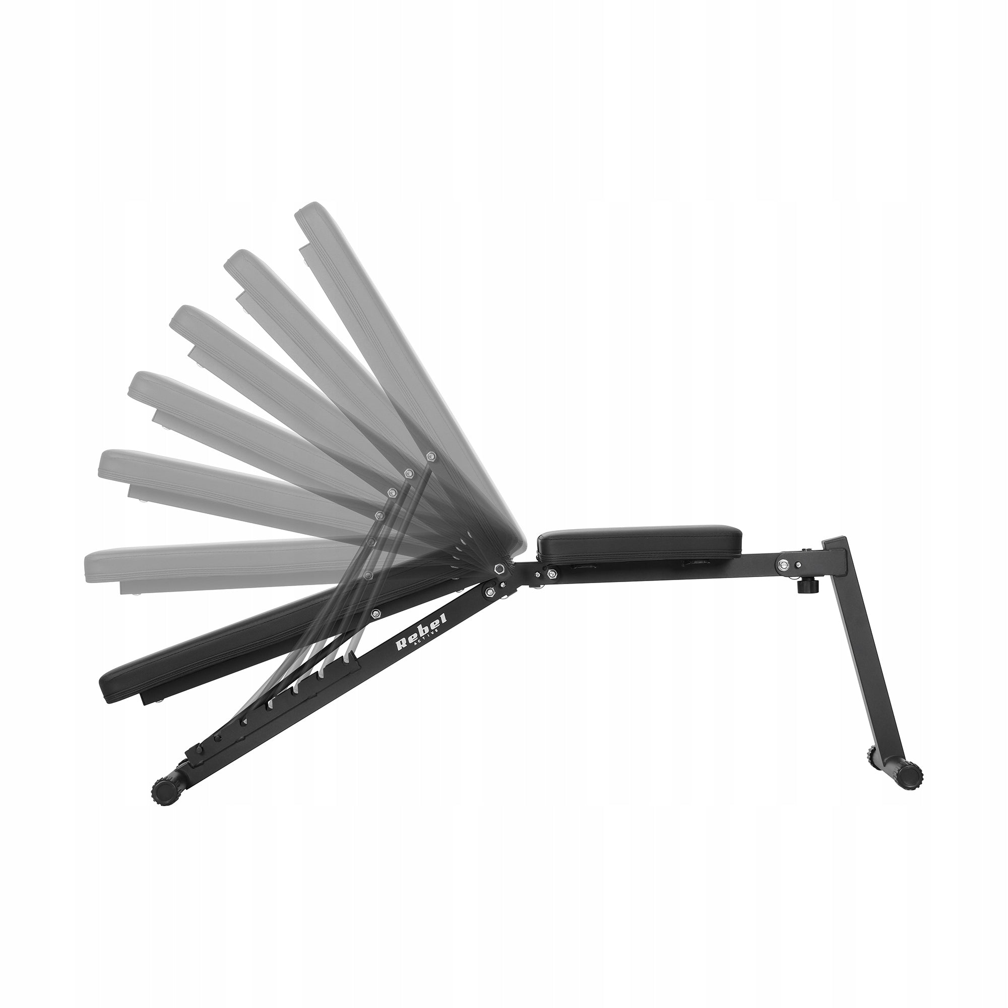 Slanted weight bench adjustable 7 degree folding durable Rebel Kind oblique