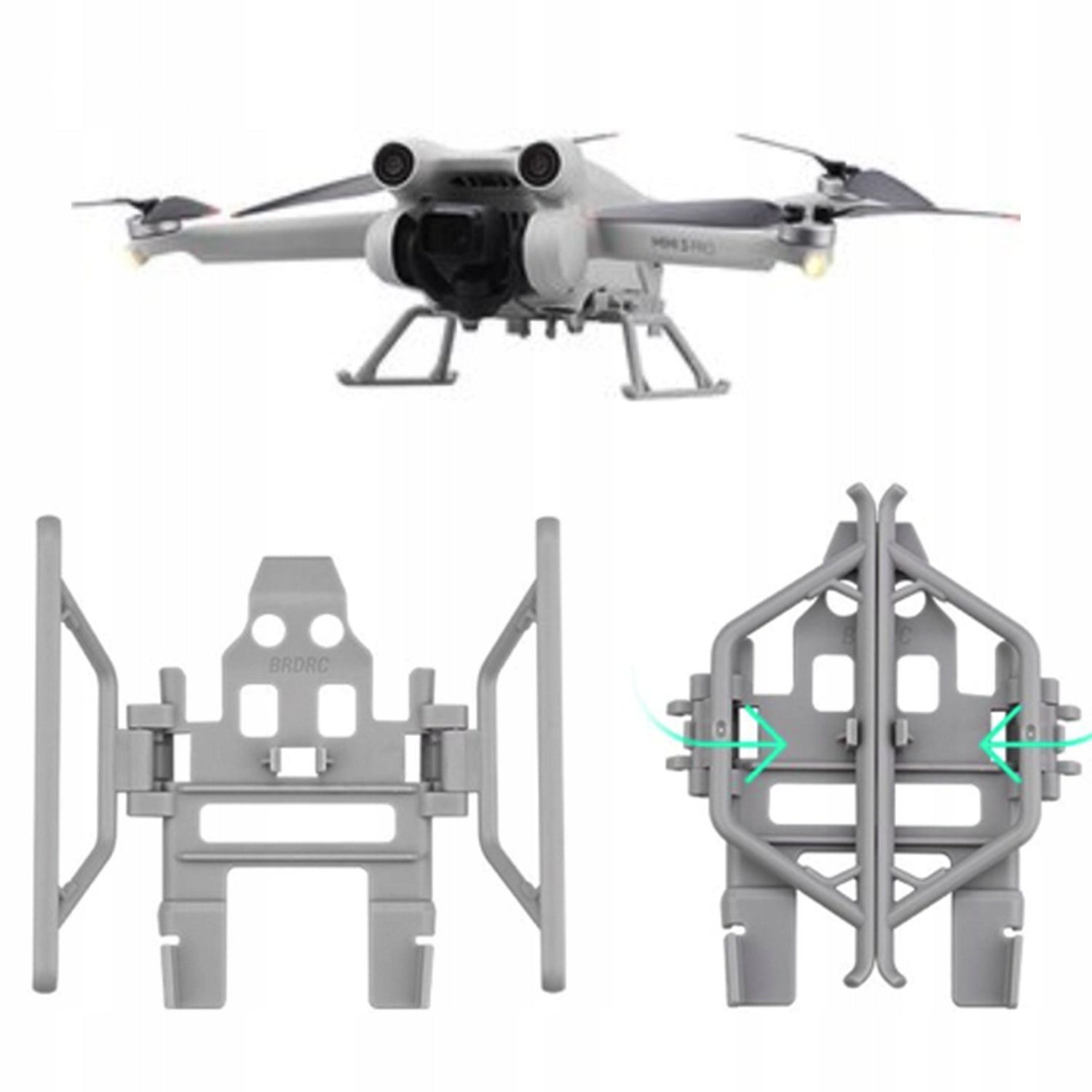 Sled Legs Folding Chassis for DJI RC Mini 3 PRO