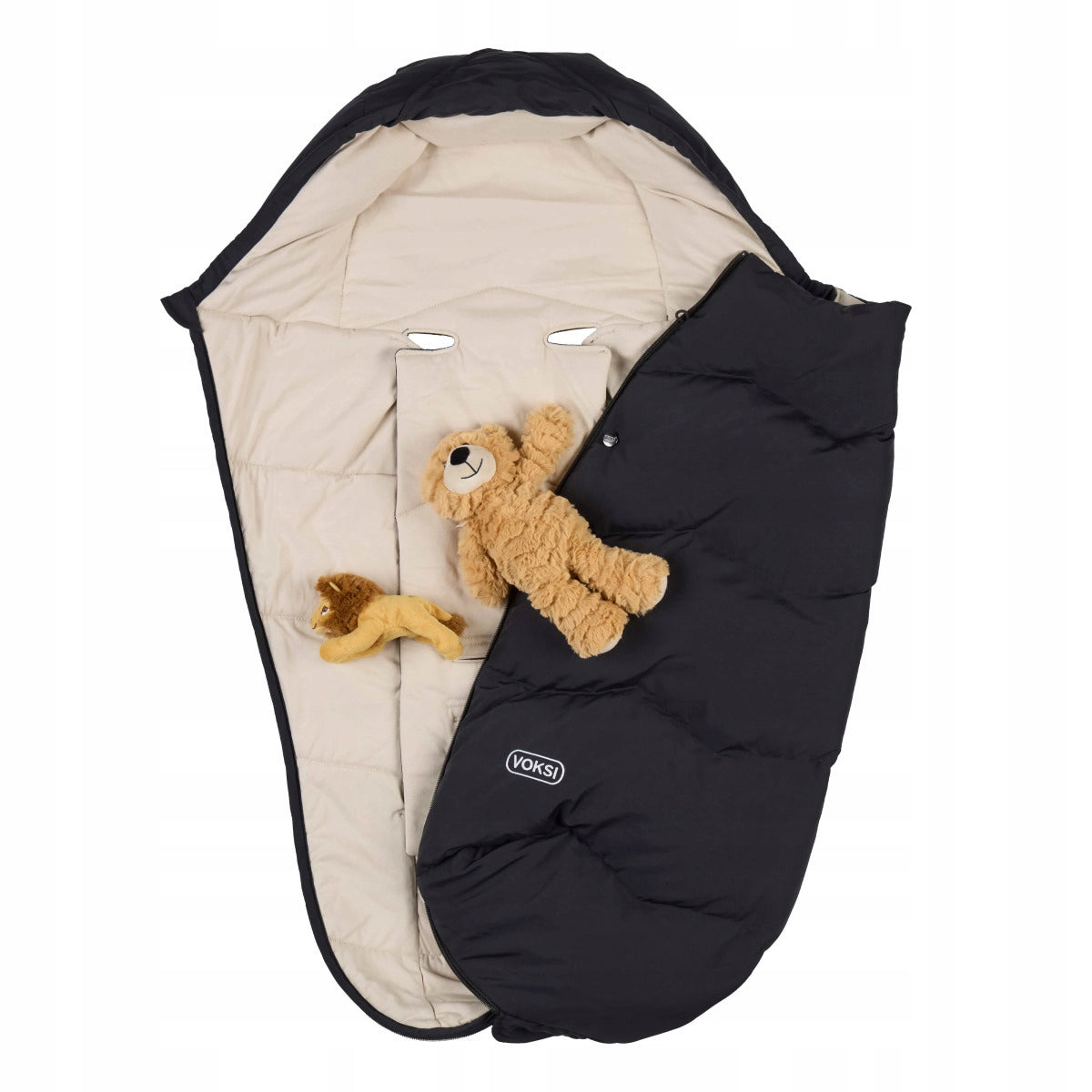 Sleeping bag for car seat/carriage Voksi Explorer - black EAN (GTIN) 7072754024819