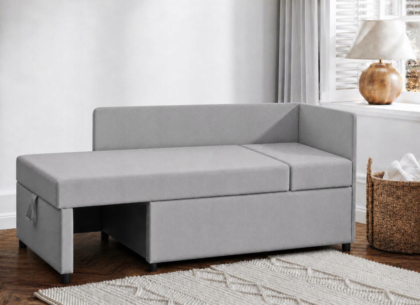 Sleeping chair Viluś 108x81x78 cm with sleeping and storage function grey Brand no brand