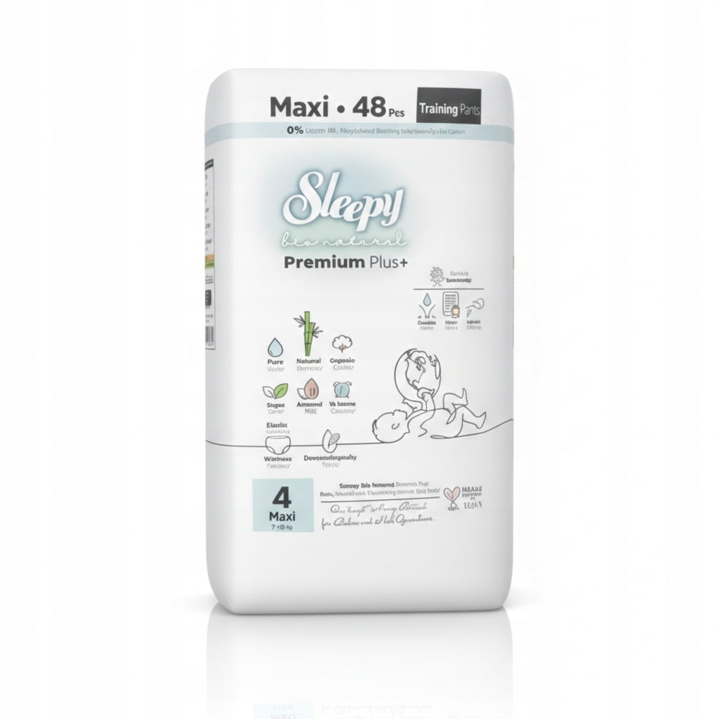 Sleepy Bio Natural Premium Plus+ Maxi 48 pcs diapers for children 7 to 16 kg