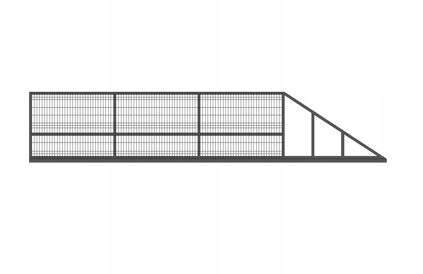 Sliding gate 600 x 143cm Panel 6m Zinc , Delivery in 2 days , DERMET Color other