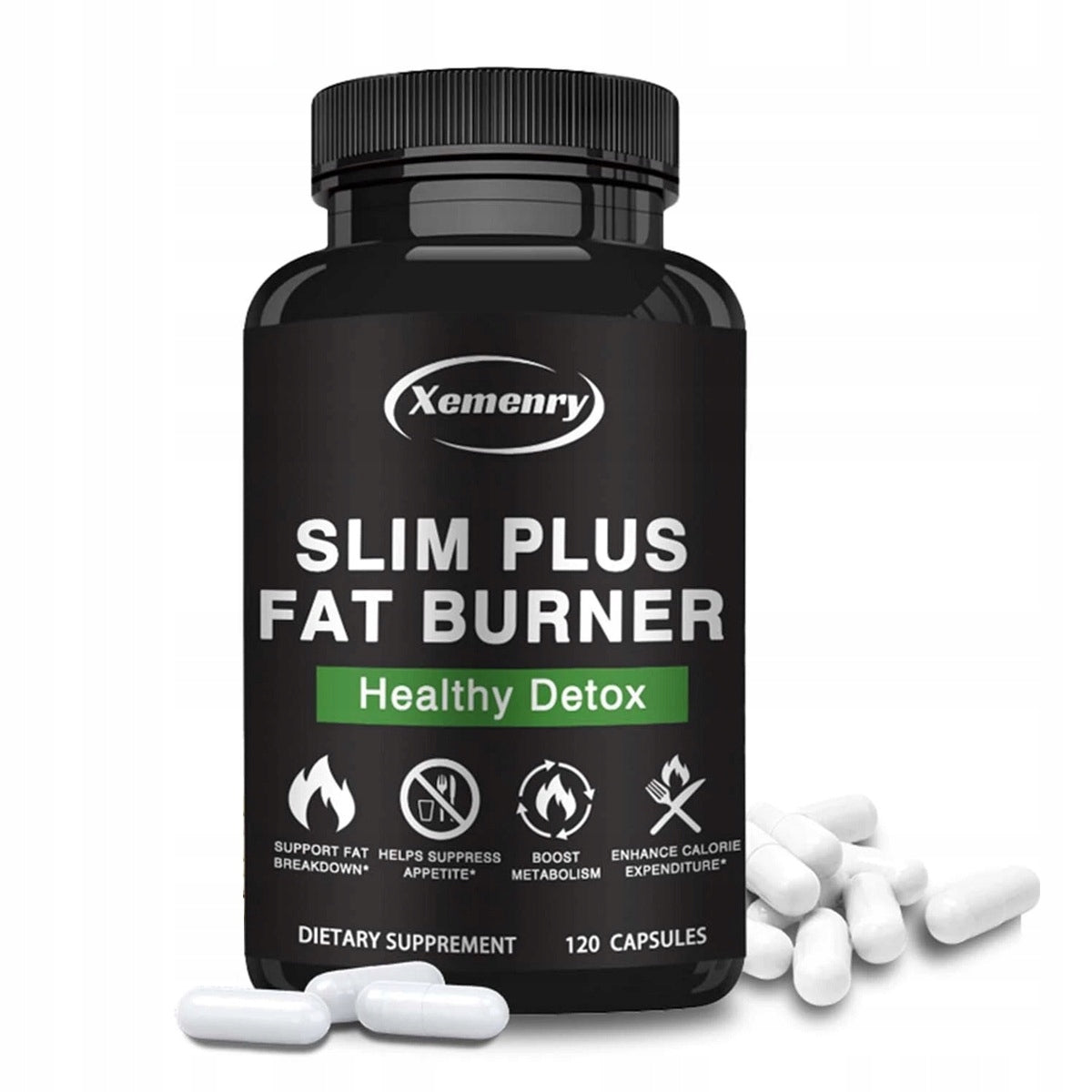 Slim Plus Fat Burner – L-Carnitine, Green Tea – Weight Loss, Control