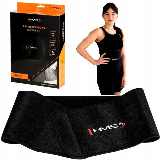 Slimming Belt On Abdominal HMS One Size Black Neoprene