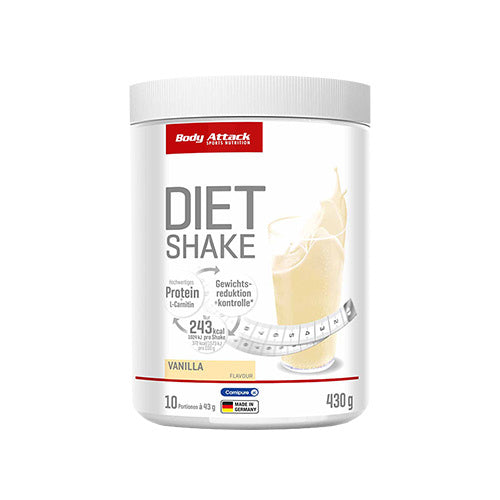 Slimming Cocktail BODY ATTACK Diet Shake 430g Vanilla Protein Expiration date at least six months from the date of purchase