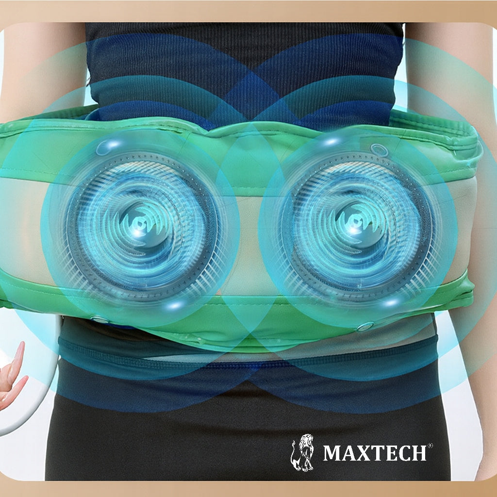 Slimming Massage Belt Powerful Body Vibration Massager with Heating Model Mocny wyszczuplający pas wibracyjny MAXTECH-7502