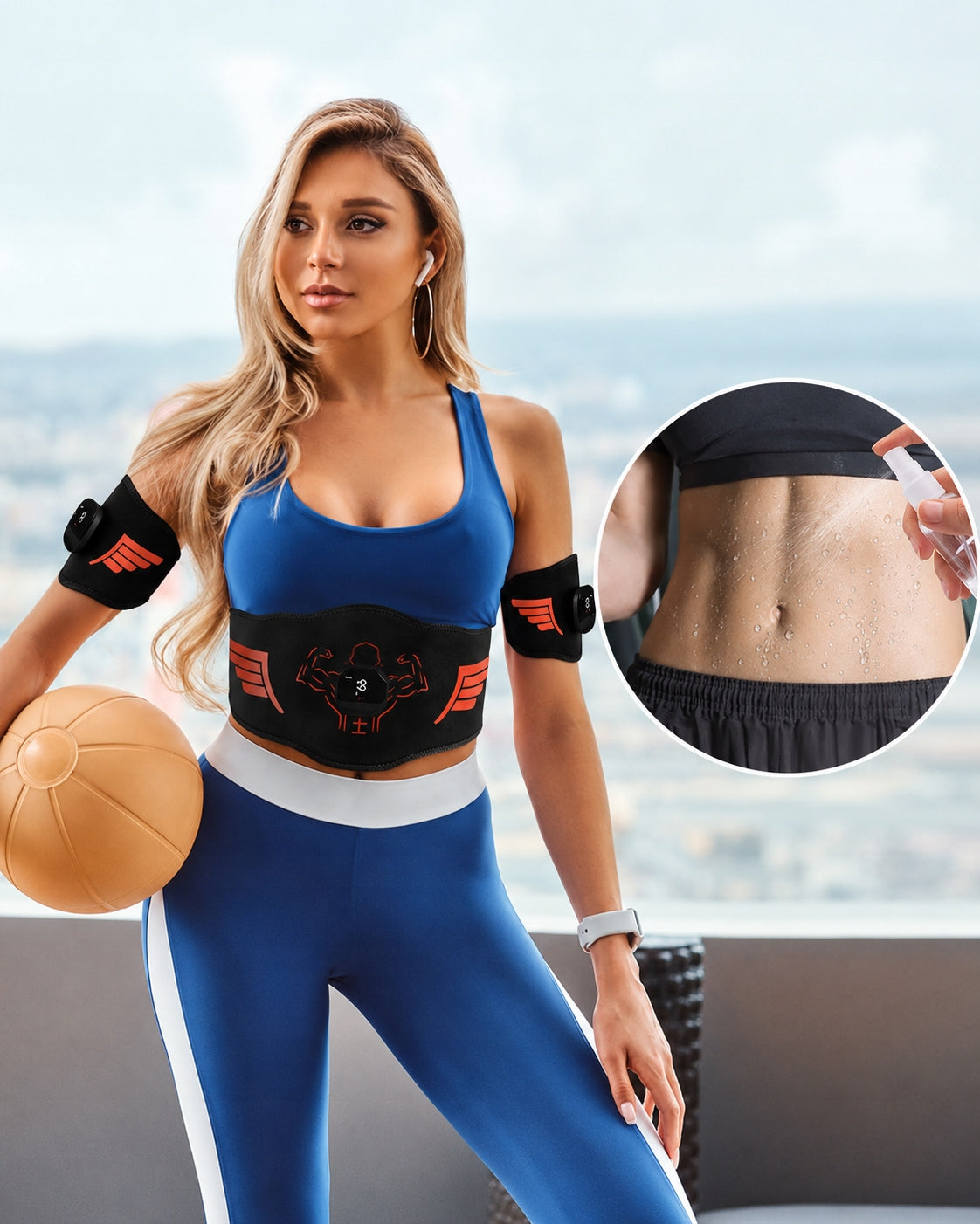 Slimming belt LynkCust FitSenso S2.5 universal size 3PCS Model FitSenso S2.5
