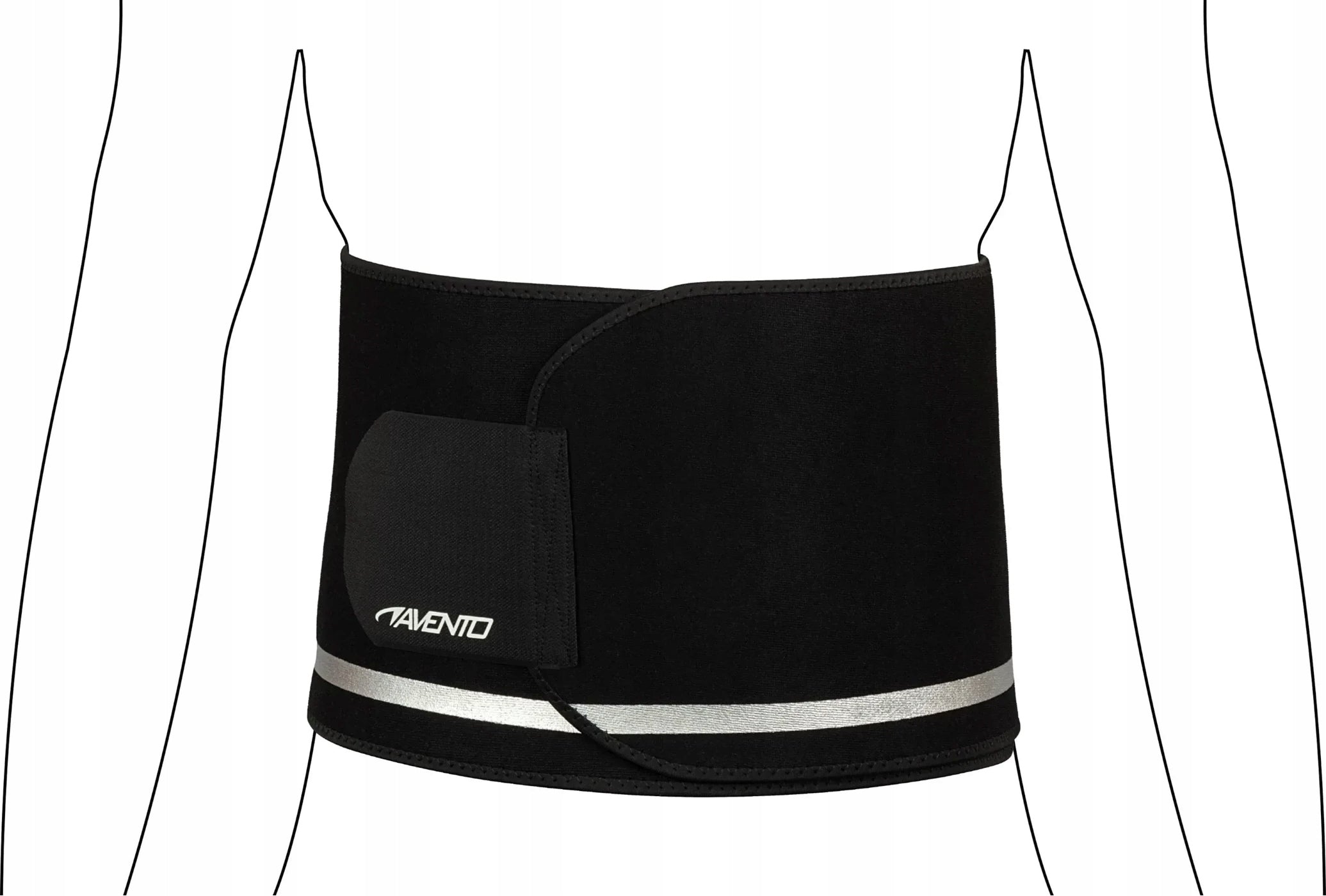 Slimming neoprene belt slimming belly wide AVENTO L/XL