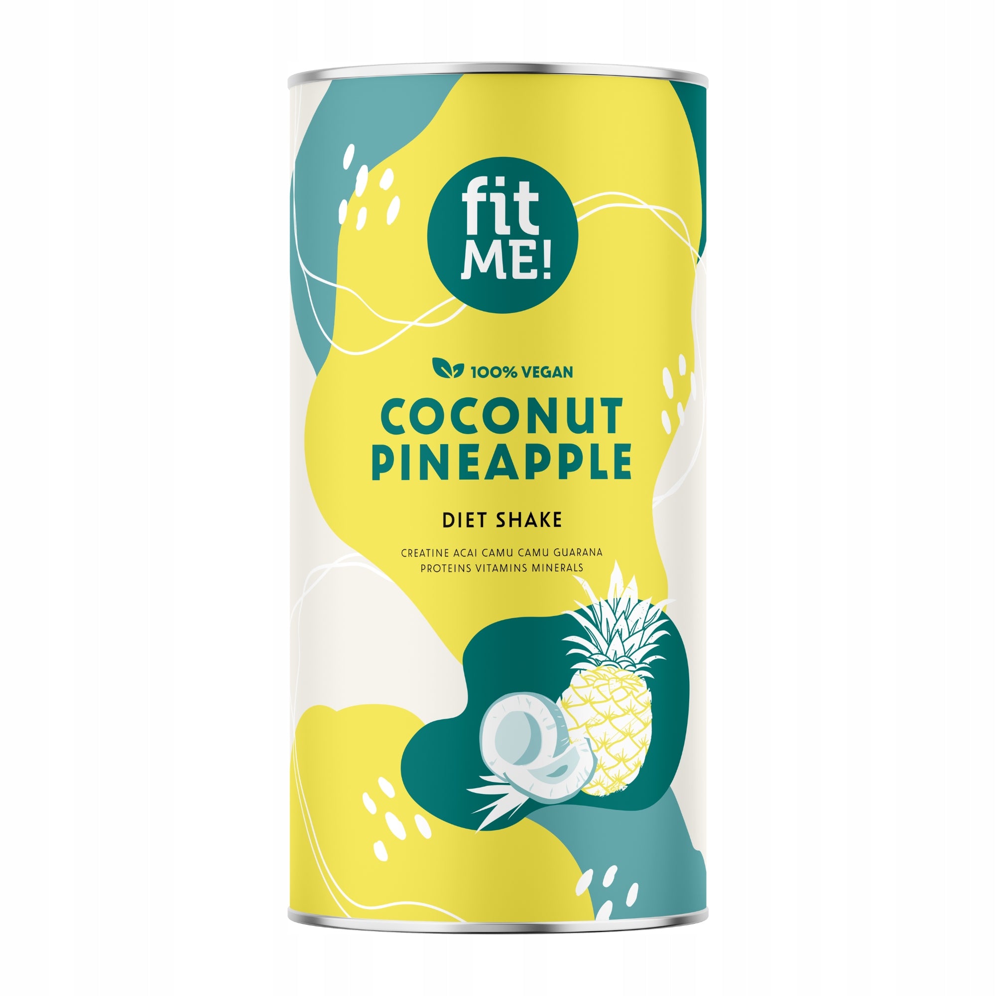 Slimming protein cocktail fitME coconut-ananas 500g whey protein supplement