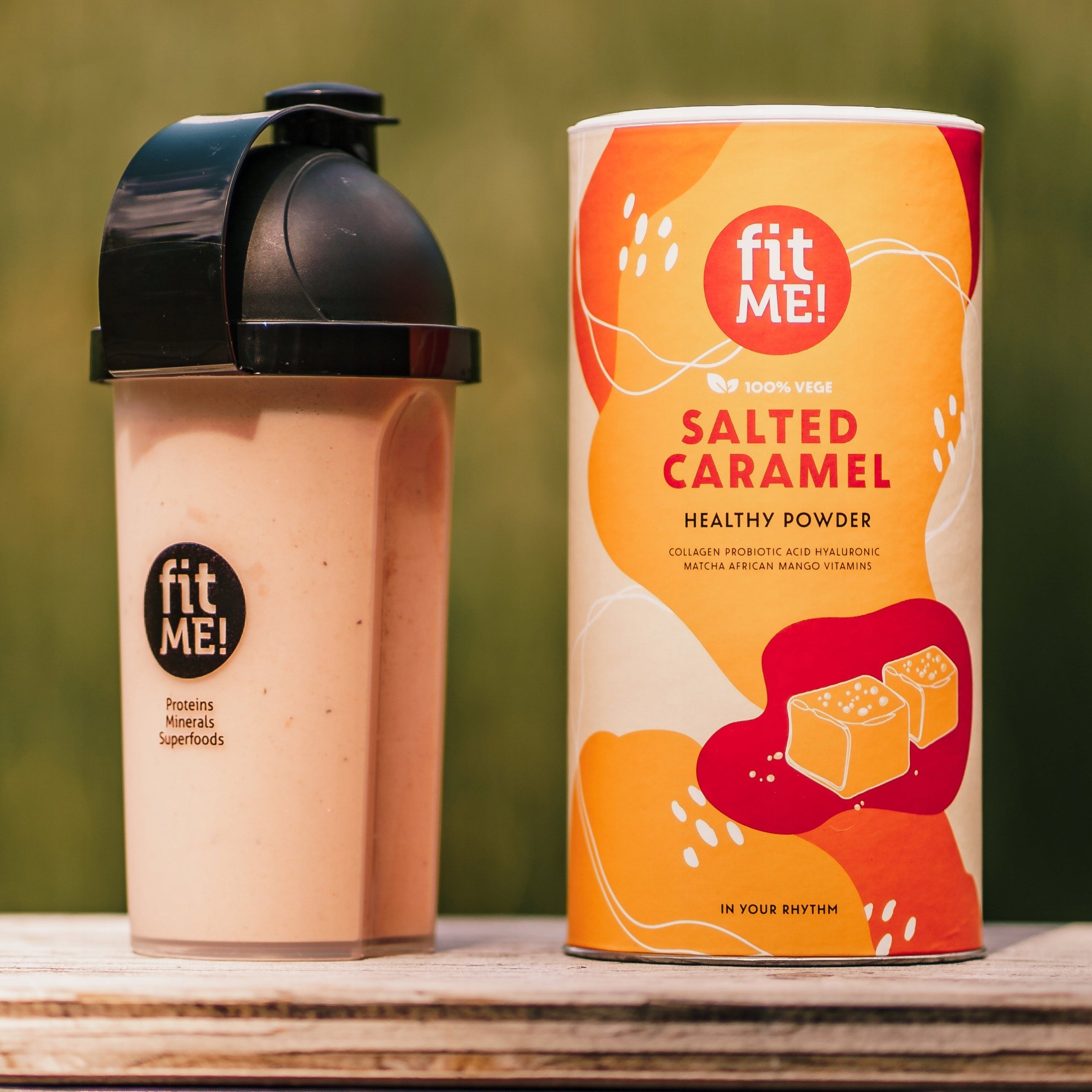 Slimming protein smoothie salty caramel 2 x 500g whey protein supplement Brand Fit.Me