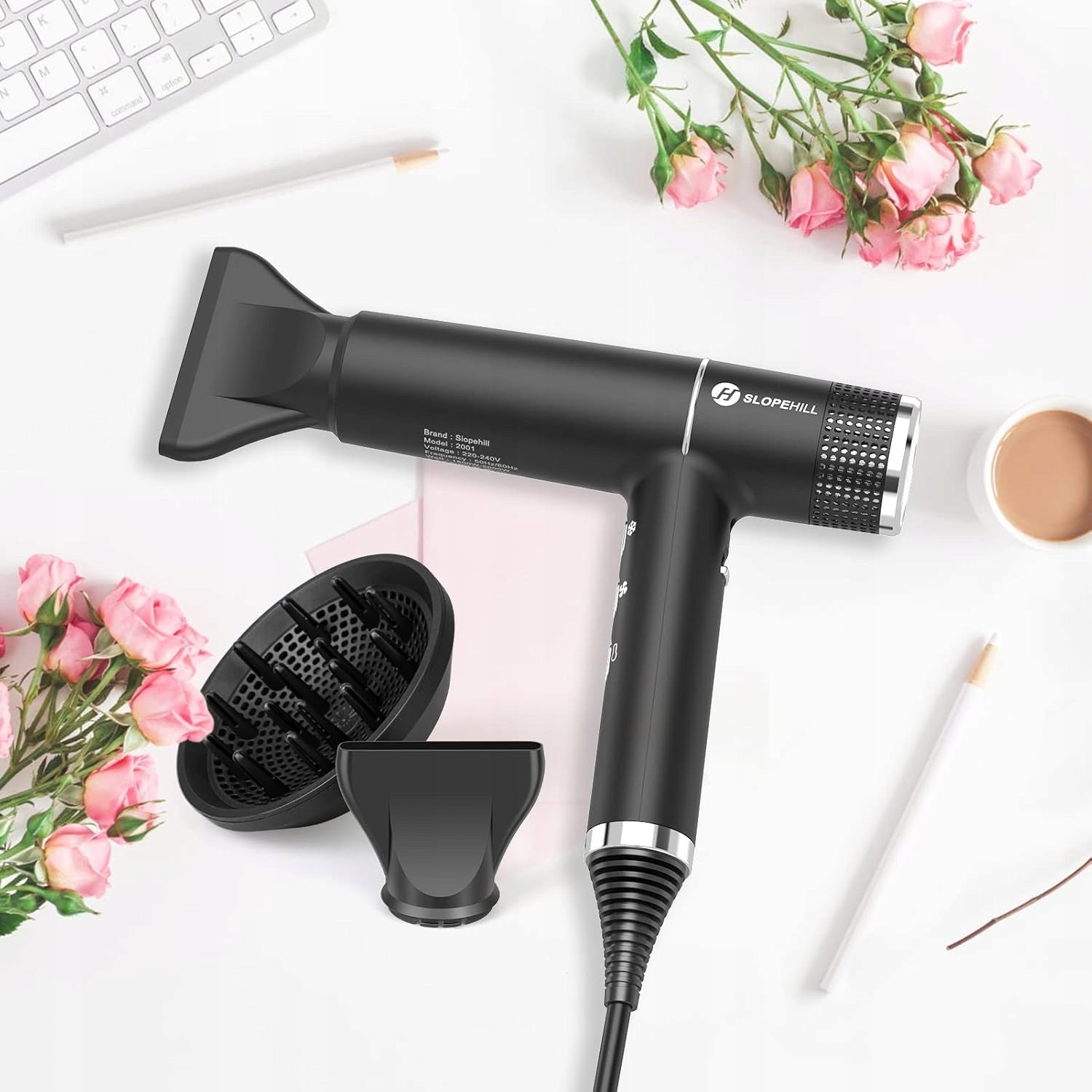 Slopehill Hair Dryer with Unique Brushless Motor A537 Manufacturer code a537