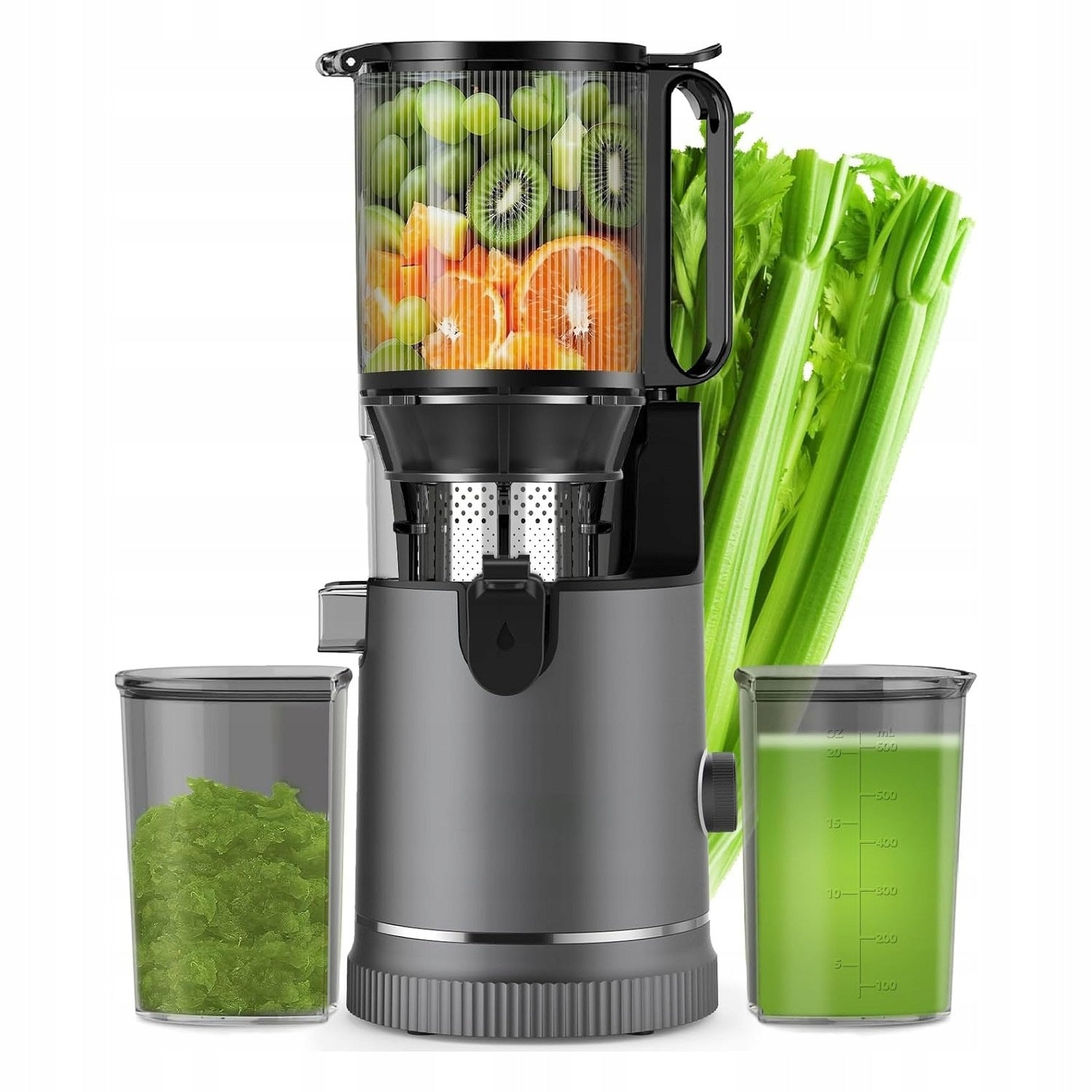 Slow Rotating Juicer 400W XL Hole 147mm For Whole Fruit