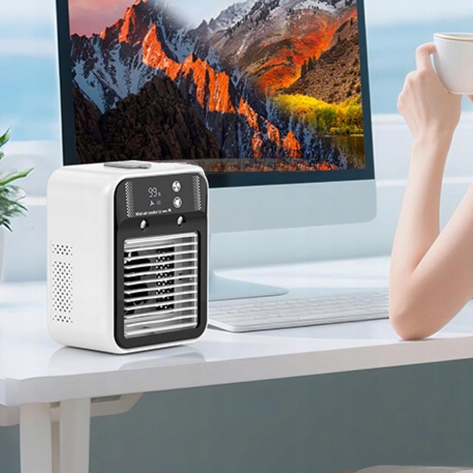 Small Air Conditioner Fan Modern Personal Fan Adjustable Angle Mini Air Packaging status original