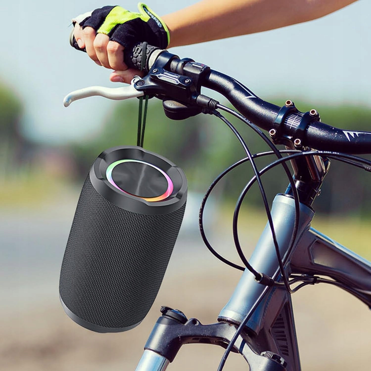 Small Bluetooth Speaker with TWS Lights Waterproof Pairing Brand no brand