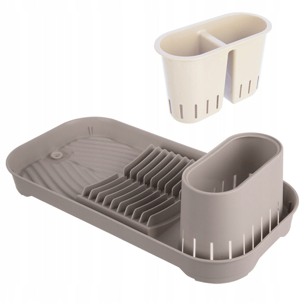 Small Dish Dryer Plates Cutlery Cups Narrow Plastic Brown Brand Orion