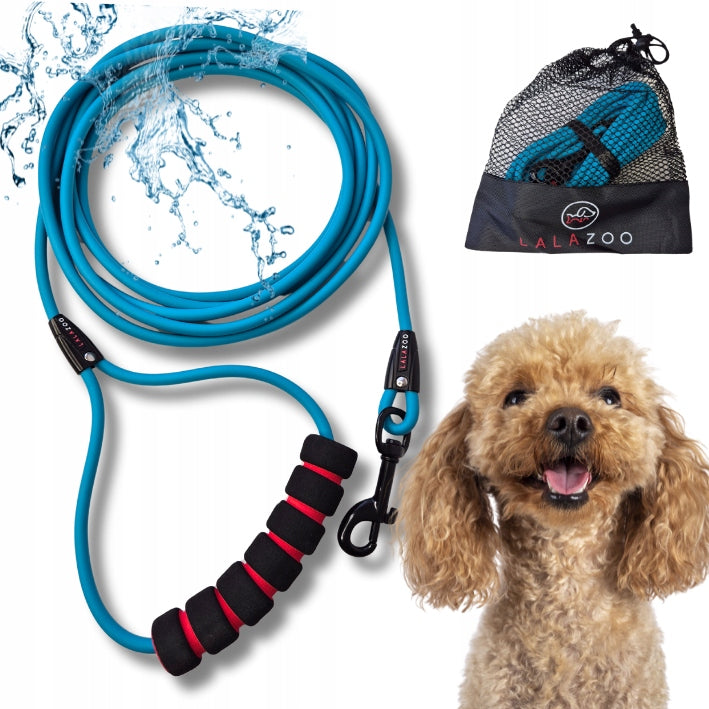Small Dog LANYARD Waterproof Lightweight PVC Training Rope 3M BLAST Turquoise