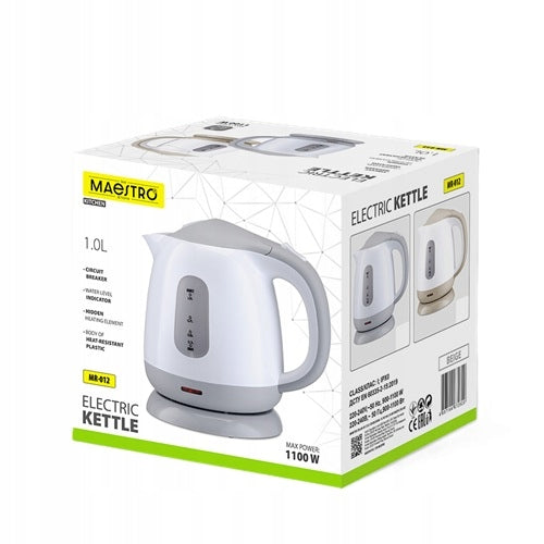 Small Electric Kettle 1l 1100W | Maestro MR-012-GREY Capacity 1 l