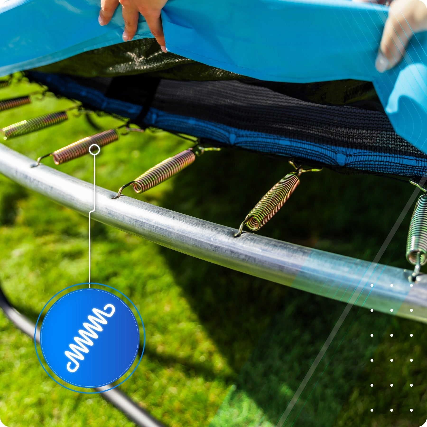Small Home Trampoline for Kids 4.5FT 140CM Easy Assembly Safe Height from ground level 30 cm