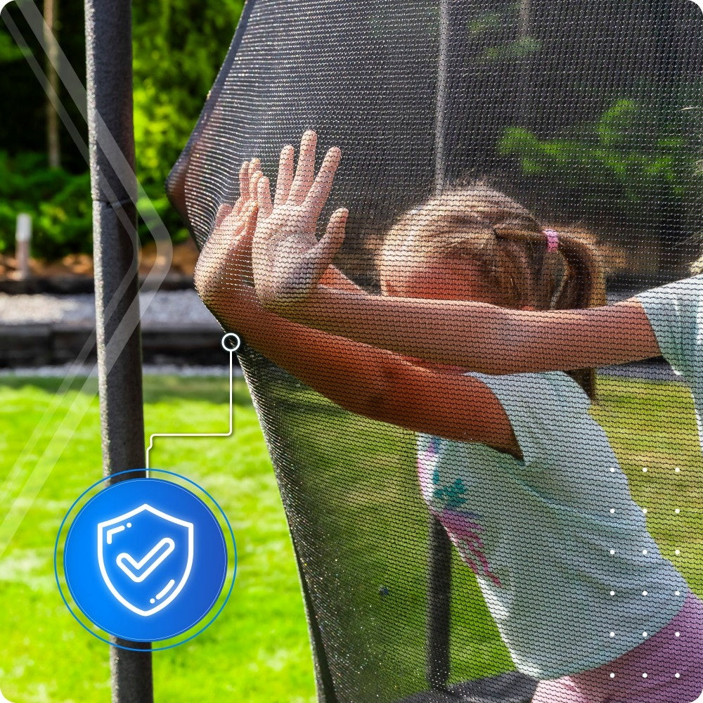 Small Home Trampoline for Kids 4.5FT 140CM Easy Assembly Safe Total height 155 cm