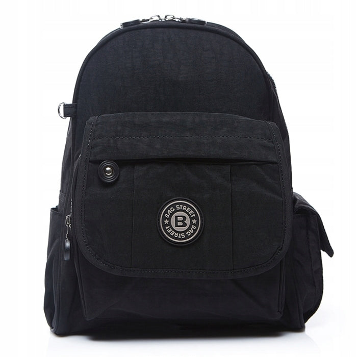 Small Women's Backpack Lightweight with Holiday Material Black 10L Bag Street
