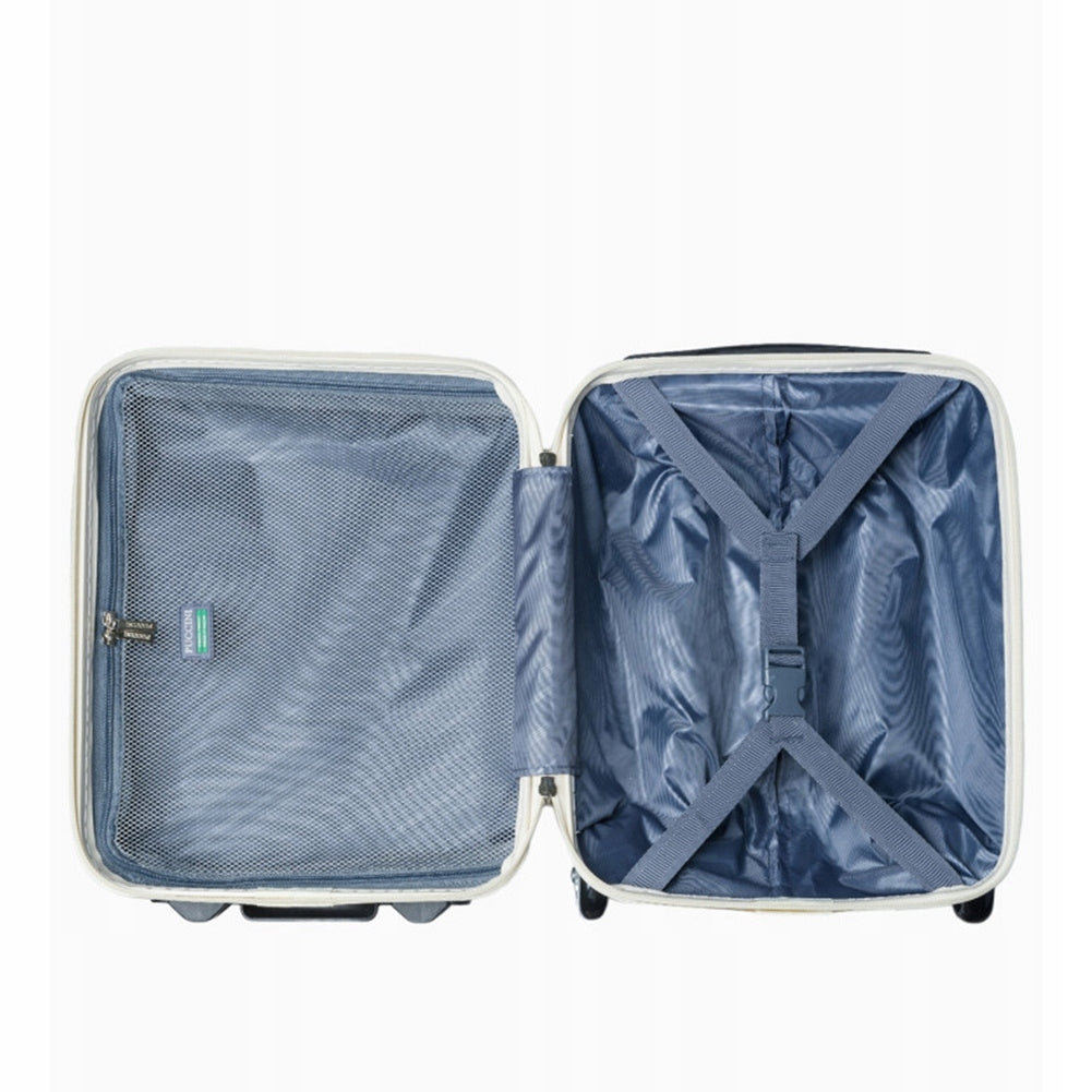 Small cabin suitcase PUCCINI PARIS ABS03D 0 White Depth (shorter edge) 18 cm