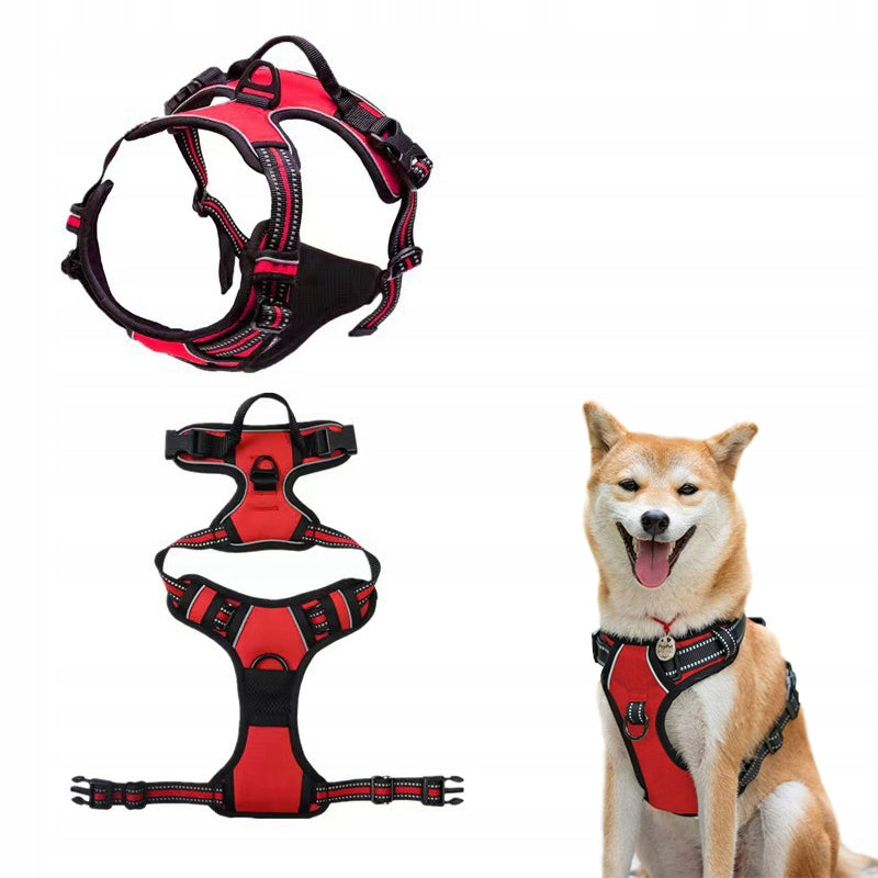 Small dog HARNESS PRESSURE-FREE red S 33-60cm Maltese York