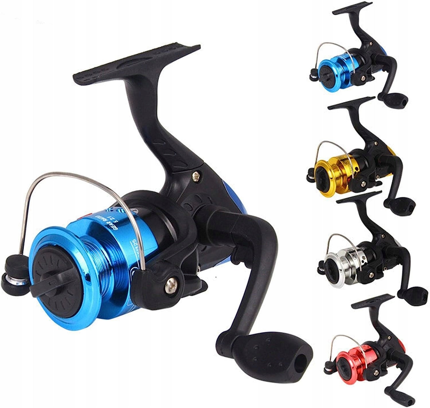 Small reel 5.2:1 with fishing line light universal Gear ratio 5.2:1