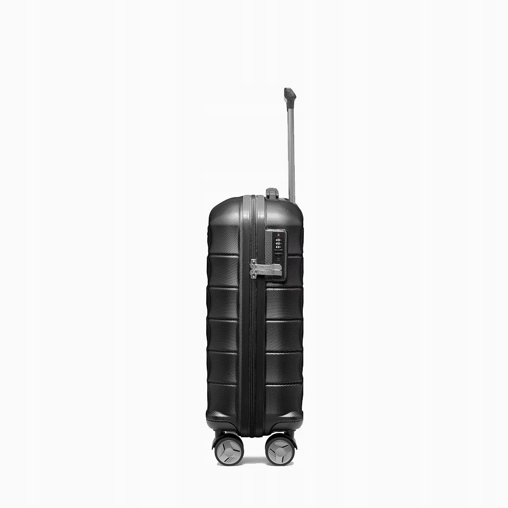 Small suitcase PUCCINI CAIRO ABS030C 1 Black Depth (shorter edge) 20 cm
