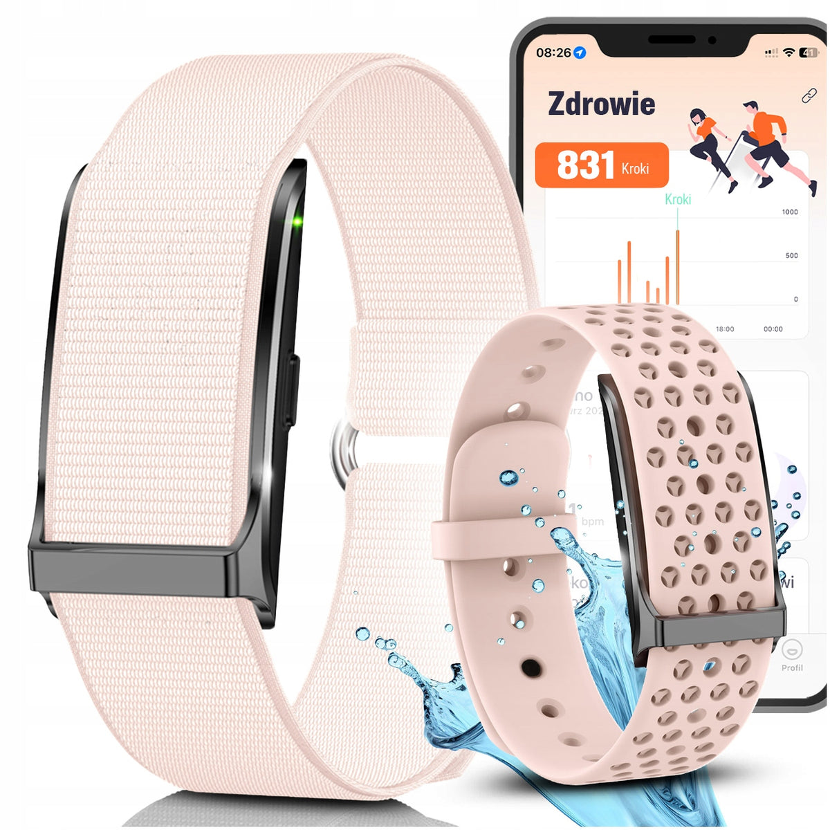 Smart Band Smart Health Sport Notifications - in Polish