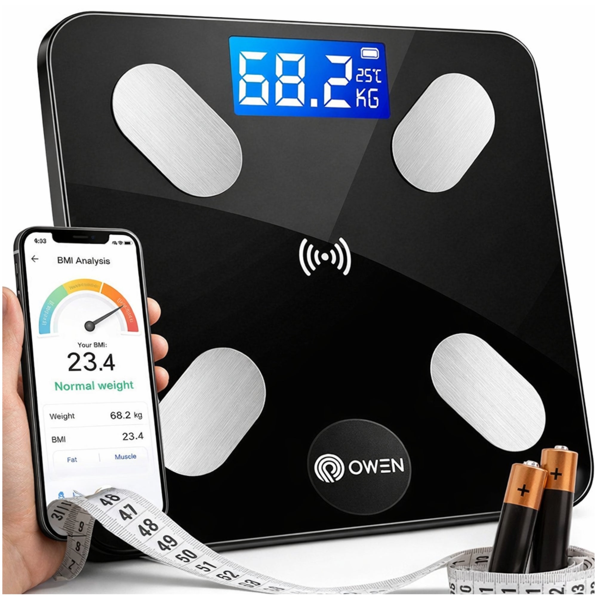 Smart Bluetooth Bathroom Scale Analytical Electronic BMI
