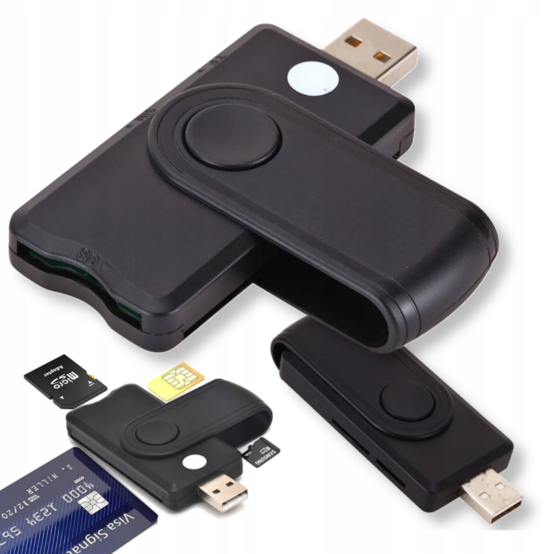 Smart Card Reader Digital Cloning SIM Reading SD microSD TF