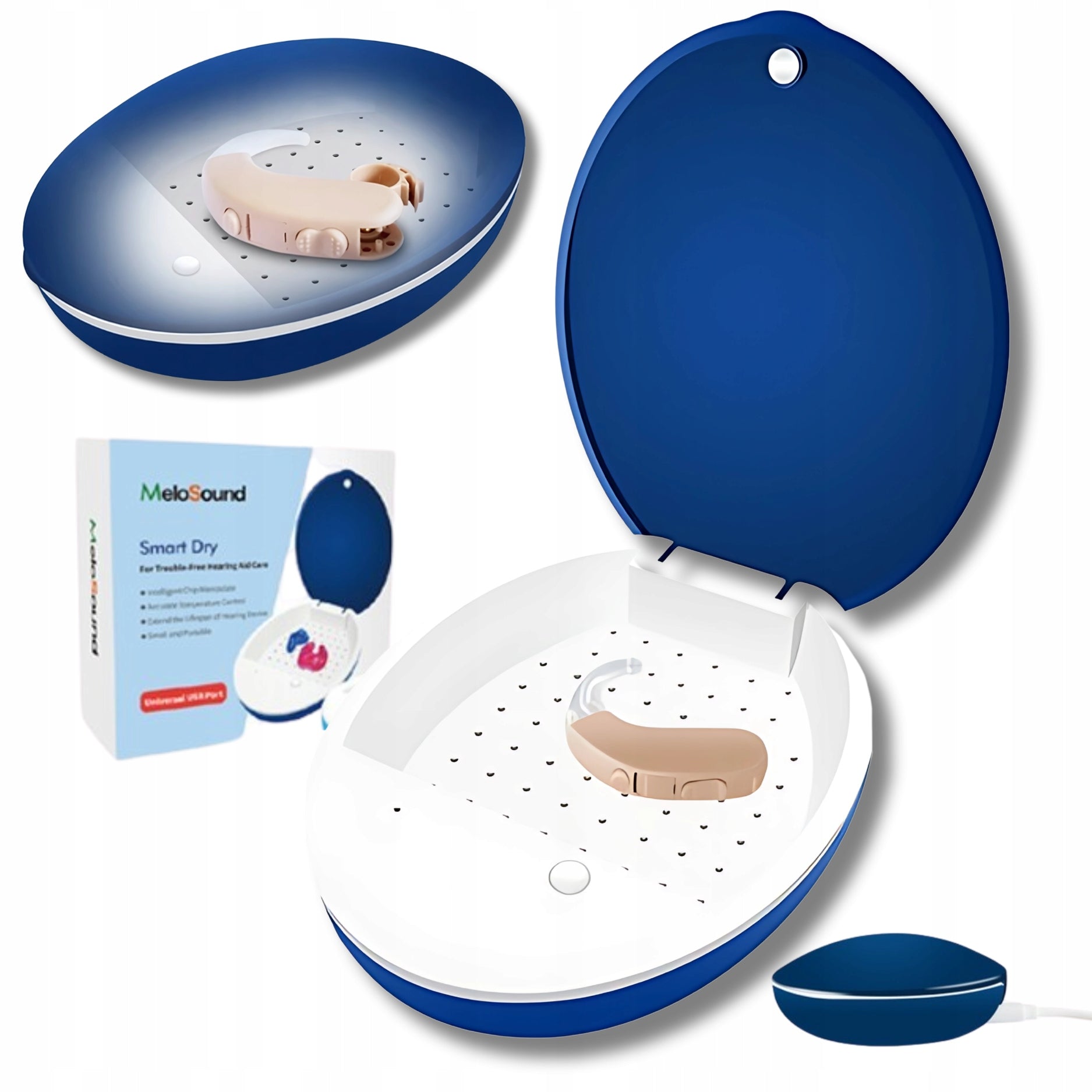 Smart Dry 36T Hearing Aid Dehumidifier | 40°C Thermal Dryer