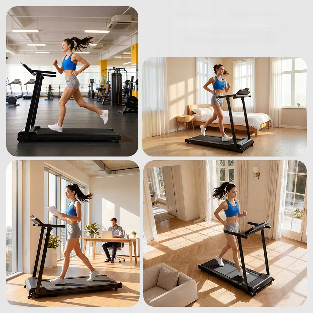 Smart Electric Treadmill Under Bed, with App, 120kg, 1-12km/h Unfolded product length 115 cm