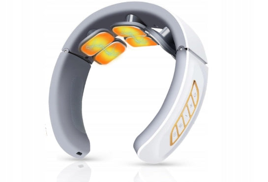 Smart Neck Massager with 6 Heads White with Heating