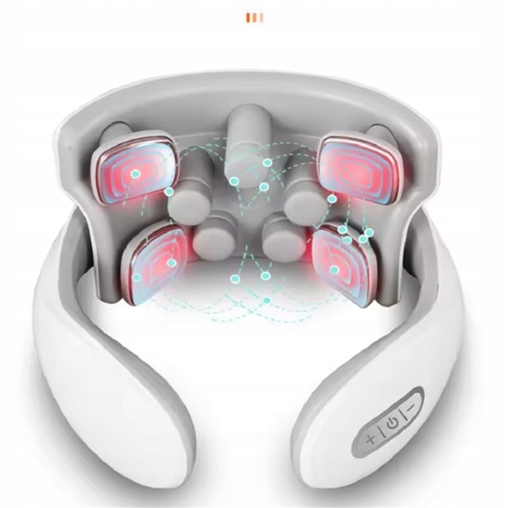 Smart Neck Massager with Heat Therapy, Electric Massager for Home Packaging status original